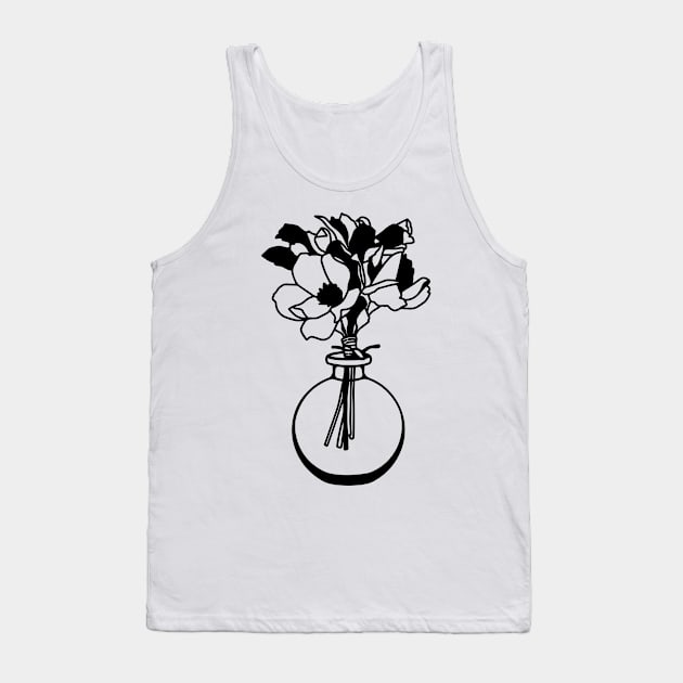 Minimalist flower pot Tank Top by Vintage Dream